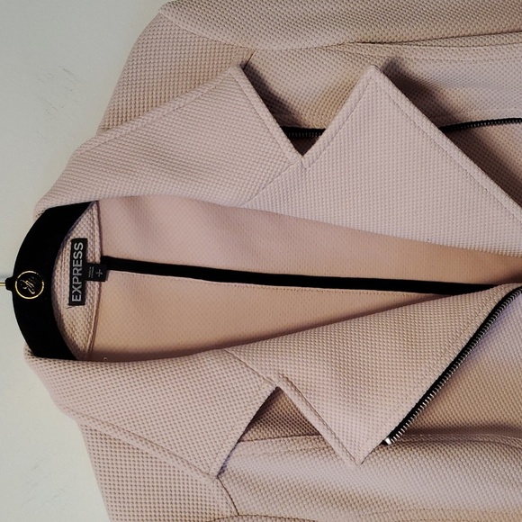 Express Pink Zip up Moto style Jacket - Picture 2 of 9